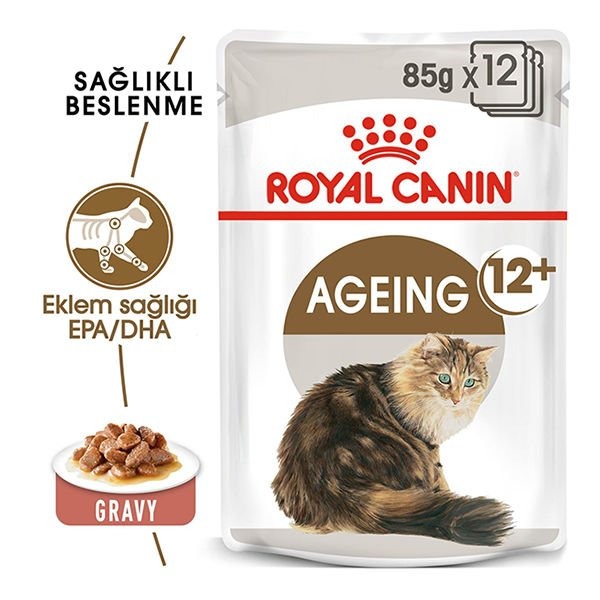 Royal Canin Ageing + 12 Gravy Pouch Yaşlı Konserve Kedi Maması